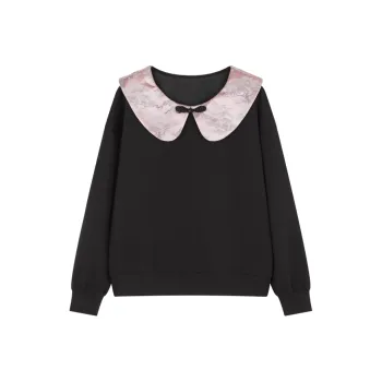 Mo Han Yi Mei Sweatshirt Women's Black & Pink