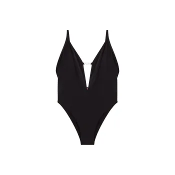 DIESEL Ufby-Oval-D Plaque Cut-Out Detailed Bodysuit