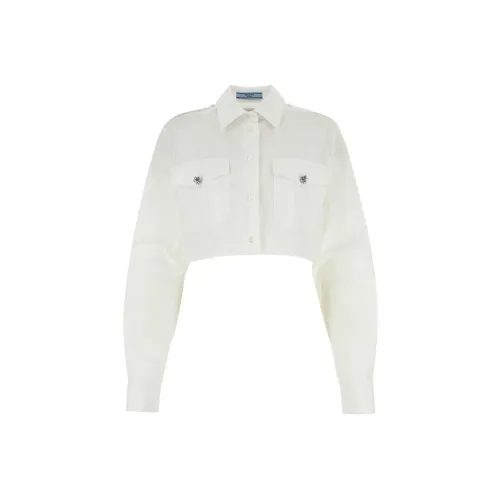 PRADA Button Up Cropped Shirt