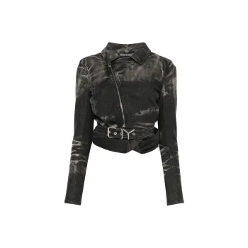 Y/Project Wrap Fitted Denim Jacket