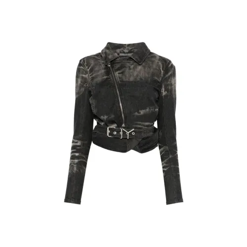 Y/Project Wrap Fitted Denim Jacket