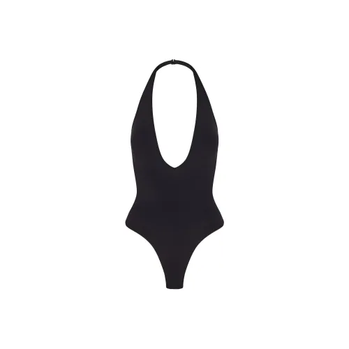SKIMS SEAMLESS SCULPT DEEP PLUNGE THONG BODYSUIT Bodysuits Women's ONYX/Onyx