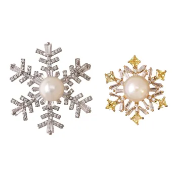 ORANGE SYMBOL Pearl Brooches Unisex
