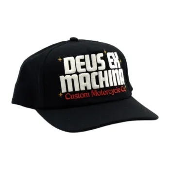 Deus Ex Machina Cotton Twill Baseball Caps Unisex Black