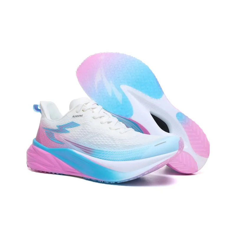 WANBUZHE Running Shoes Unisex Low Top Blue/Pink-3