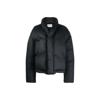 AMBUSH FW21 Solid Color Stand Collar Loose Fit Down Jacket Women's Black