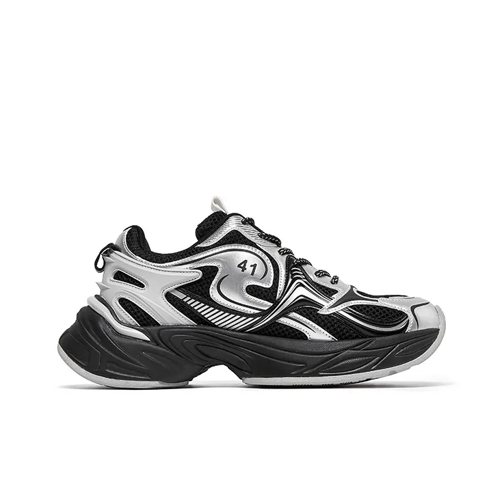 Acupuncture Height Increasing, Abrasion Resistant, Lightweight, And Breathable Low Top Chunky Sneakers Men's-7