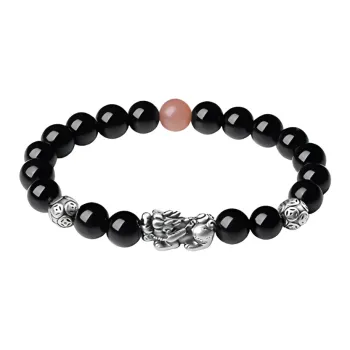 Asia Star Processing Obsidian Bracelets Women's