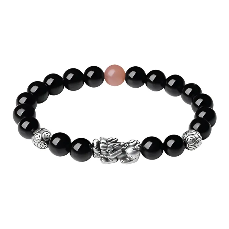Asia Star Processing Obsidian Bracelets Women's-0