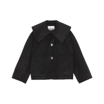 GANNI FW22 Jackets Coats Women's Black