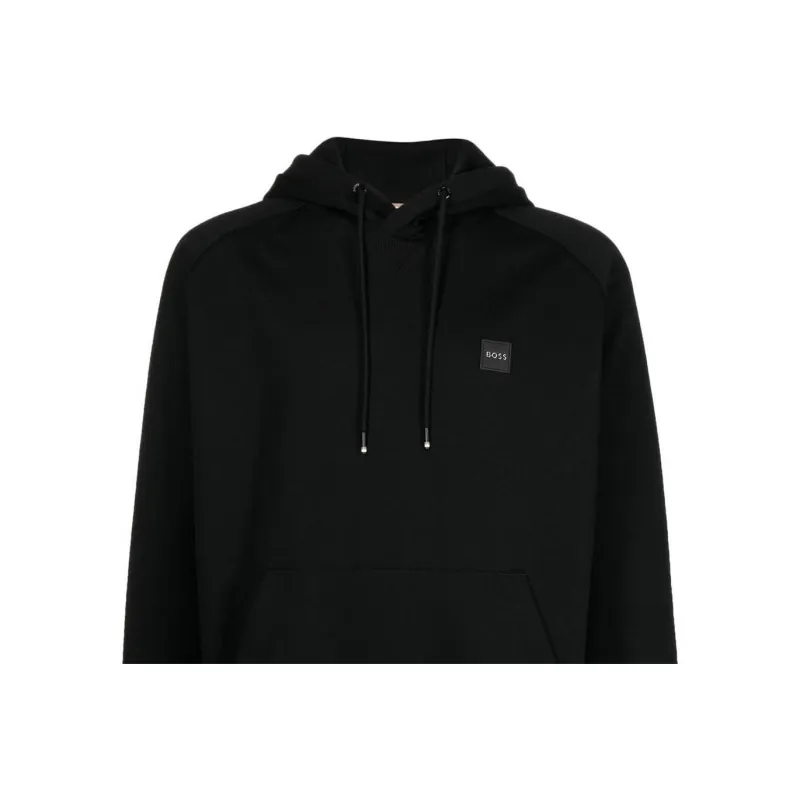 Boss Chest Logo patch Detail Hoodie-4