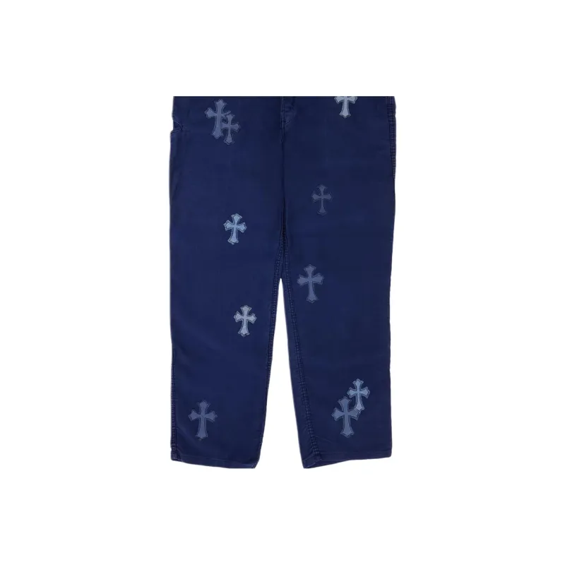 Chrome Hearts Jeans Men Blue-3