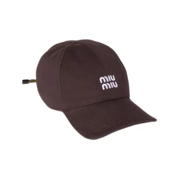 MIU MIU Denim, Cotton Baseball Caps Unisex Umber