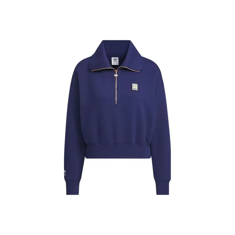 Adidas Originals Sweatshirts Women's Dark Blue-0