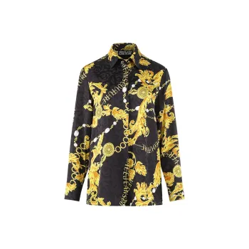 VERSACE JEANS COUTURE Shirts Women's Black Gold