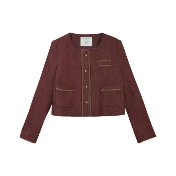 MISHOW Cropped Coat Women's Red