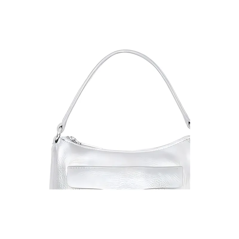 REBECCA MINKOFF Genuine Leather Shoulder Bag Crossbody Bag Handbag Small Size Women's Silver-2
