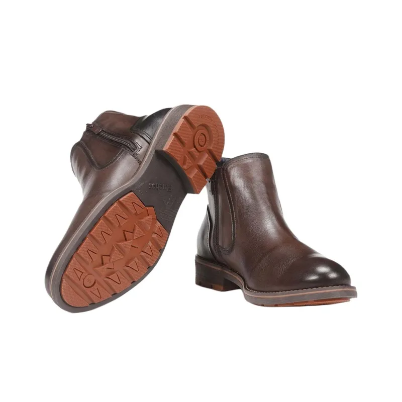 Fluchos TERRY Ankle Boots 3cm Men's Brown-5