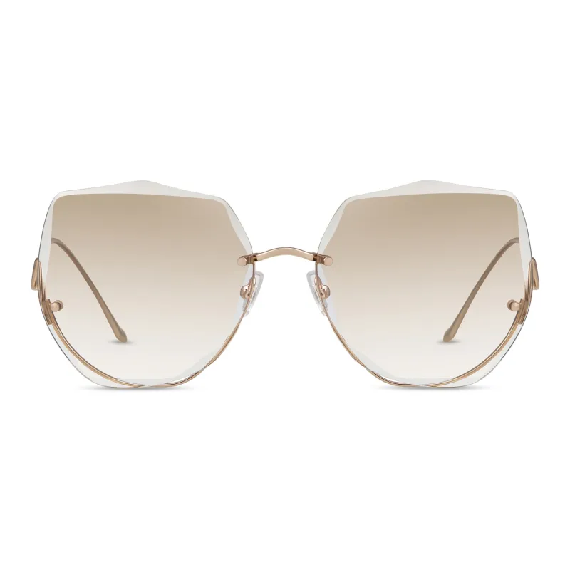 HORIEN Irregular Shape Sunglasses Women's-9