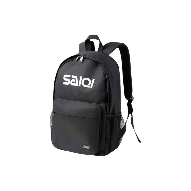 SAIQI Polyester Backpack Unisex Black/Gray-1
