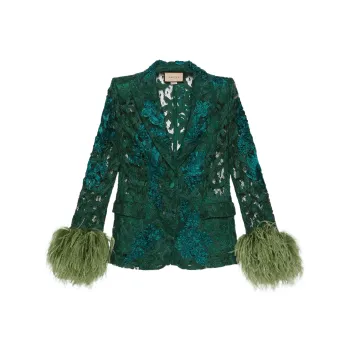 GUCCI Jacket Women's Emerald Green