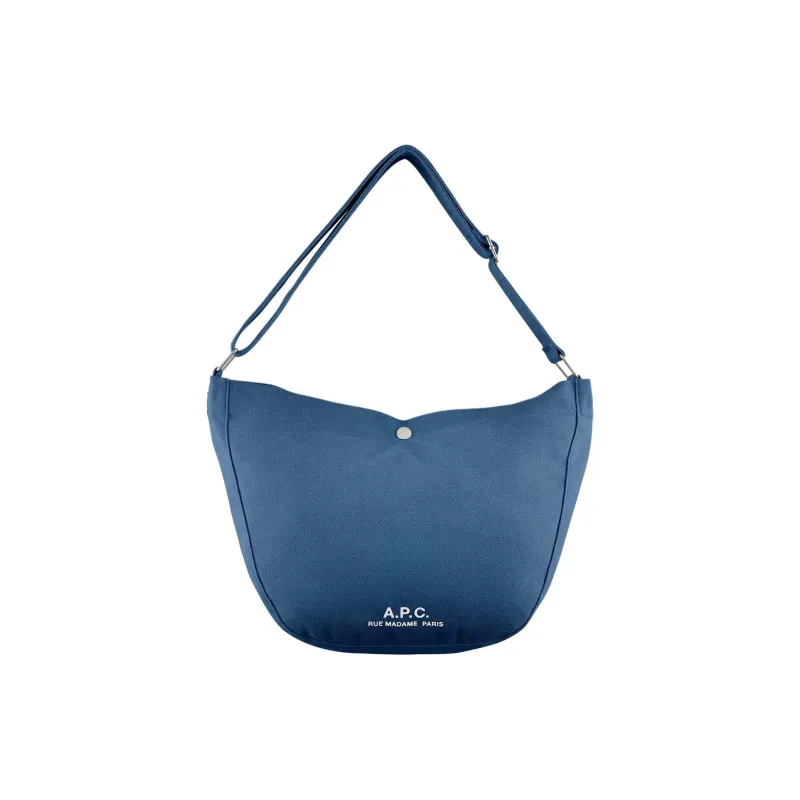 A.P.C Cotton With Polyester Shoulder Bag Women's Blue-0