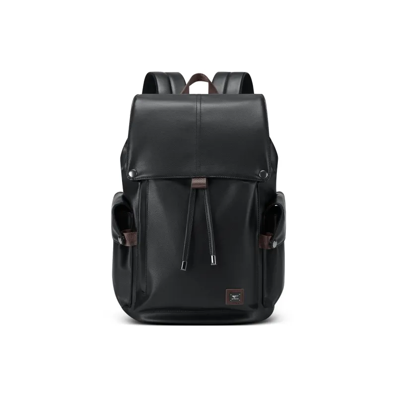 SEPTWOLVES PVC Polyvinyl Chloride Computer Backpack Business Large Capacity Backpack QPL Regular Unisex Black-11