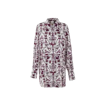 Patou Stories And Tales Print Shirt Dress