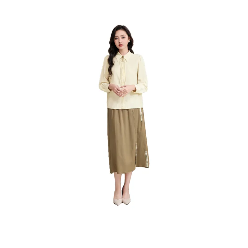 SMEN Shirts Women's Beige-0