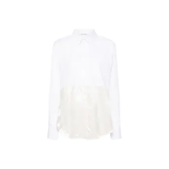 PETER DO Logo print Panelled Shirt