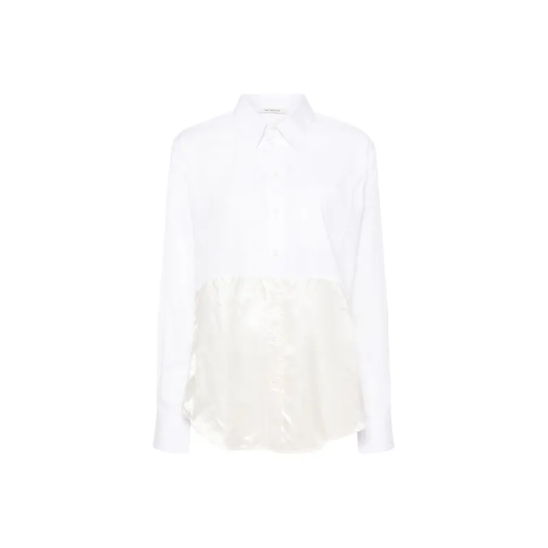 PETER DO Logo print Panelled Shirt-0