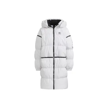 Adidas Originals LONG ZIP DOWN JACKET Down Jacket Winter Women's White