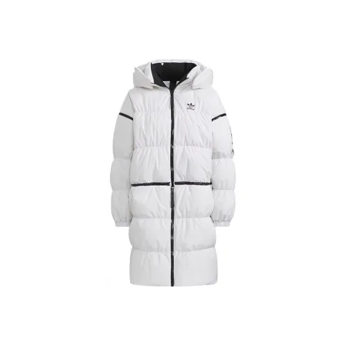 Adidas Originals LONG ZIP DOWN JACKET Down Jacket Winter Women's White