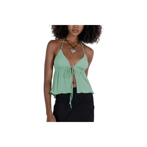 PRINCESS POLLY CHANTRIA LACE TOP Camisole Women's Sage Green