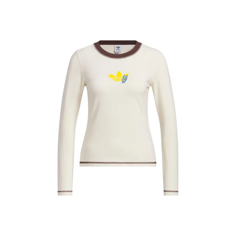 Adidas Originals T Shirt Women's Wonder White-0