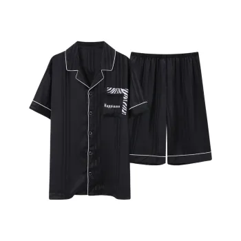 Qiao Ni Tong Pajama Set Men's Premium Black