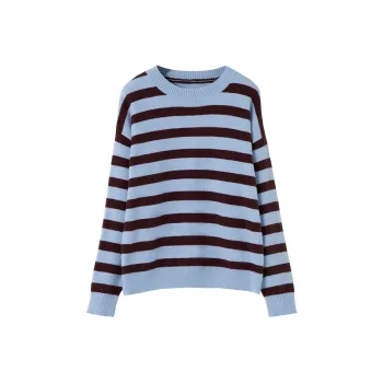SOON FLOWER Knitwear Women's Blue And Brown Stripes