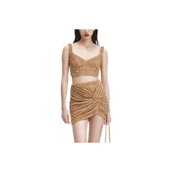 Self portrait Camisole Women's Gold