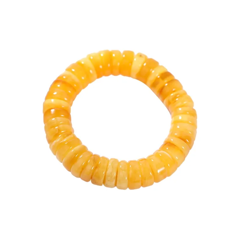 S&A Amber Beeswax Fine Jade Bracelets Unisex-0