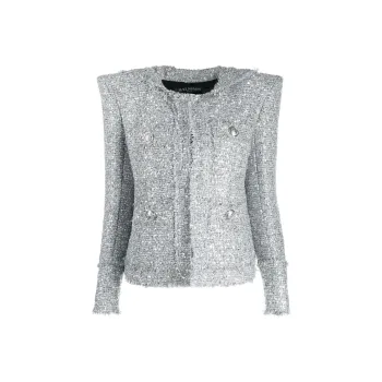 BALMAIN SS22 Jackets & Coats Women's Silver