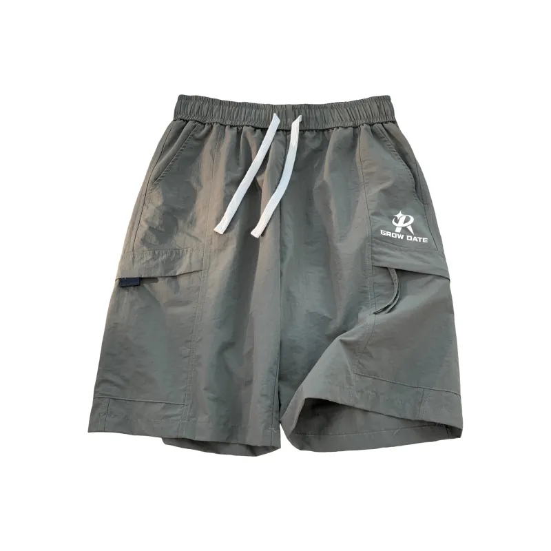 GROW DATE Cargo Shorts Unisex Black-10