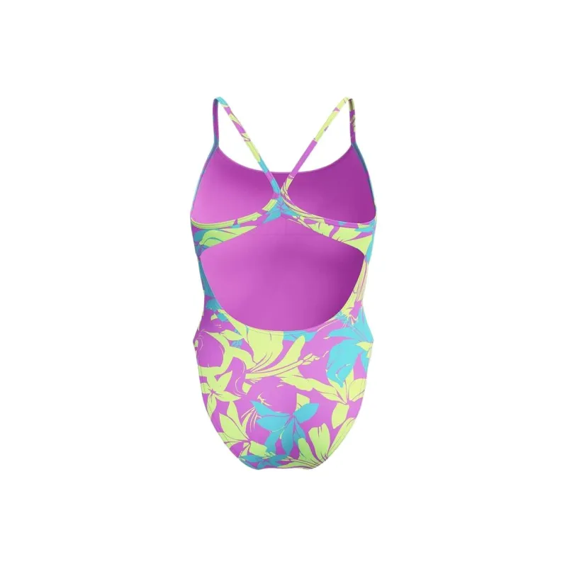 Speedo One piece Swimsuit Women's Pink/Yellow-1