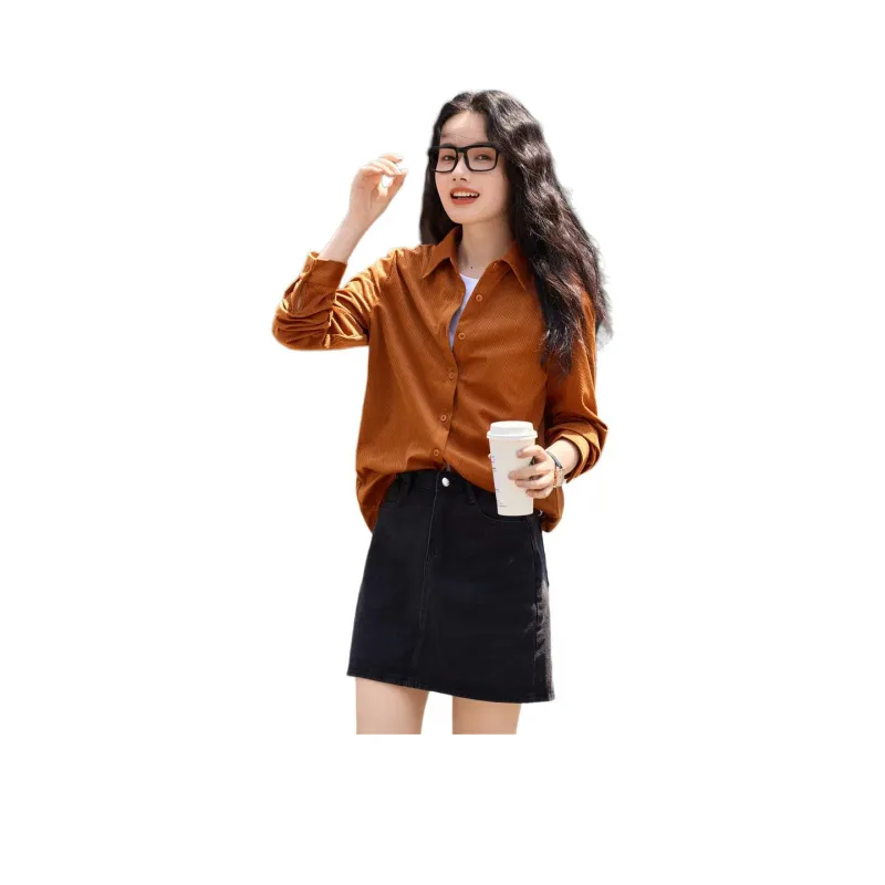 Mo Han Yi Mei Shirt Women's Caramel-0