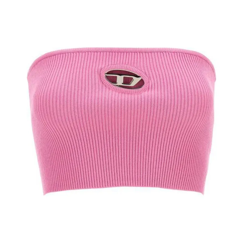 DIESEL M Clarksvillex Logo Plaque Tube Top-0