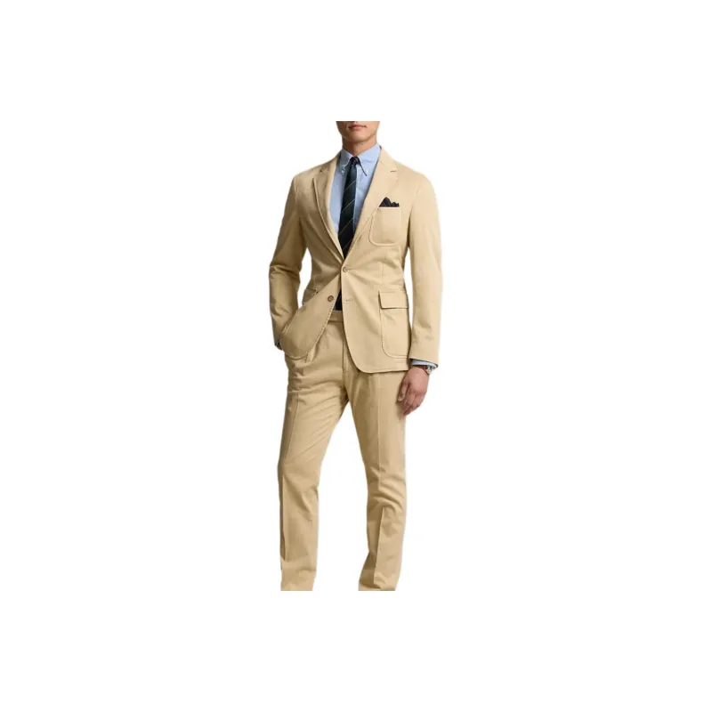 Polo Ralph Lauren Business Suit Coat Men's Brown Yellow-0