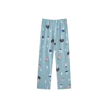 FENTENGCARE Pajama Pants Women's Light Blue