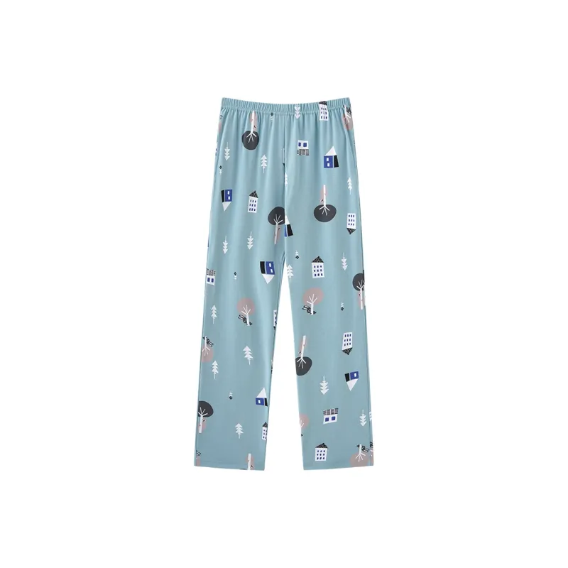 FENTENGCARE Pajama Pants Women's Light Blue-0