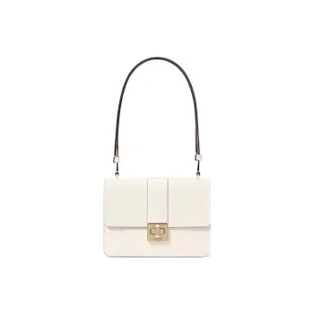 Kate Spade Cow Split Leather Shoulder Bag Small Size Women's White