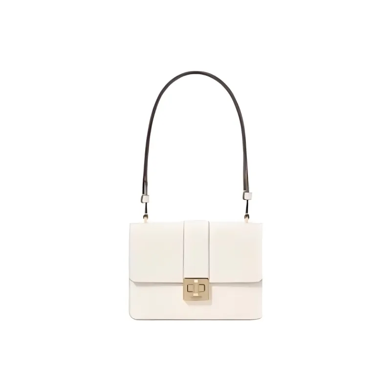 Kate Spade Cow Split Leather Shoulder Bag Small Size Women's White-0