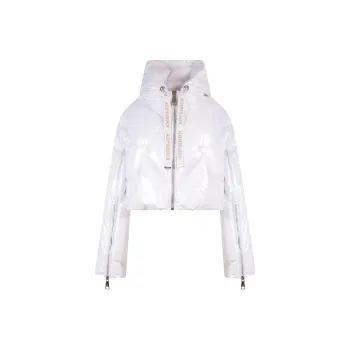 KHRISJOY Quilted Zip Up Cropped Jacket
